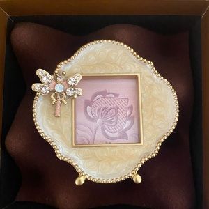 Jay Strongwater enamel dragonfly frame